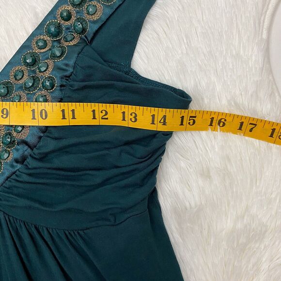 Soprano Top Women's Medium Green Embellished Sleeveless Tank Y2K - Picture 8 of 11